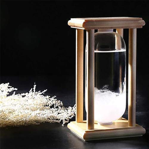 Mini Desk Droplet Storm Weather Forecast Glass Bottle Pre