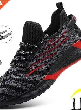 Men Work Safety Shoes Anti-puncture Working Sneakers Male In