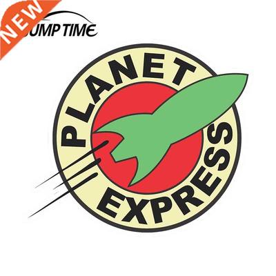 Jump Time 13cm x 13cm Futurama Planet Express Logo Vinyl er