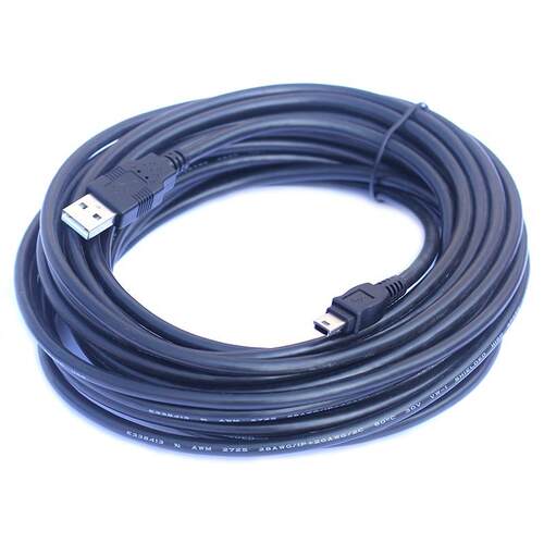3m mini USB 5pin male to USB2.0 male data charging cable fo