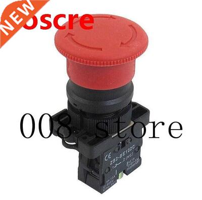 1pcs 600V 10A Red Mushroom Emergency Stop Switch XB2-ES542 2