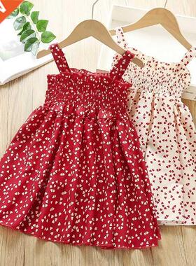 VIDMID Summer New party style clothes Girls Sexy Dress Red f
