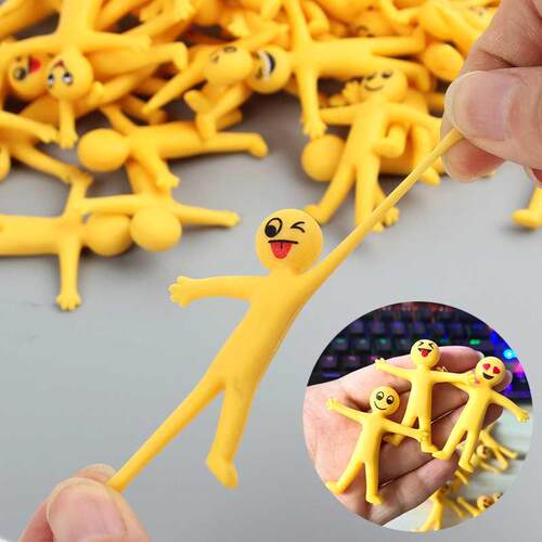 8-20pcs Funny Little Man Squishy Fidget Toys Antisress Adult