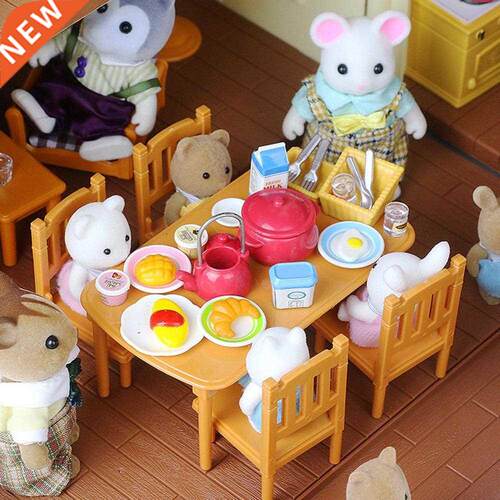 Dollhouse Miniature Furniture Toys Set  Forest Family Kid