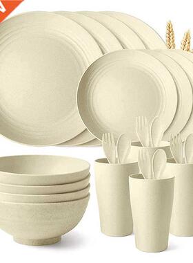 Dinner Sets, Camping Tablewe Dinnerwe Sets of 4 (28Pcs),