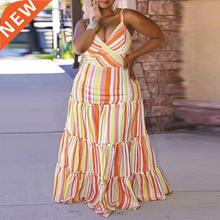 Xl-5xl Full-size Ldies Yellow Florl Print Dress with full