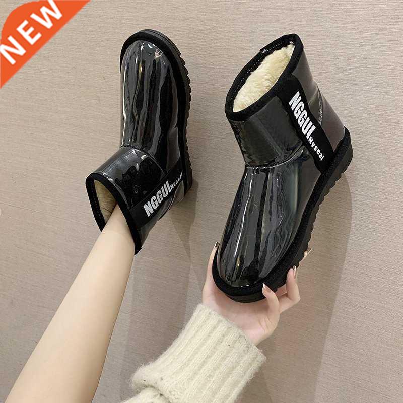 Warm Ankle Chelsea Boots Women Winter Shoes 2021 New Plush F