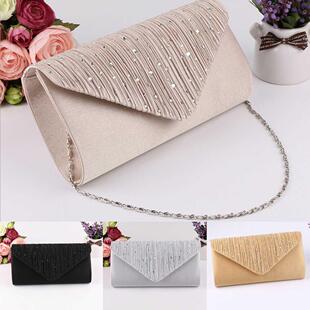 Newest Hot Women's Diamante Ladies Clutch Envelope Shoulder