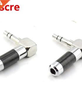 4pcs Rhodium Plated Audio .5mm  Pole Stereo Male Plug Carb