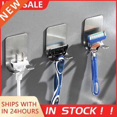 1Pc Wall Men Shaving Shaver Shelf Punch Free Razor Holder