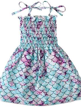 2022 Summer Kids Clothes Girls Fashion Casual Print Sleevele