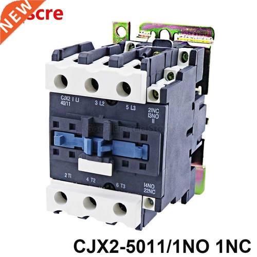 CJX2-5011 50A 3P NO + NC AC Contactor Silver point copper co