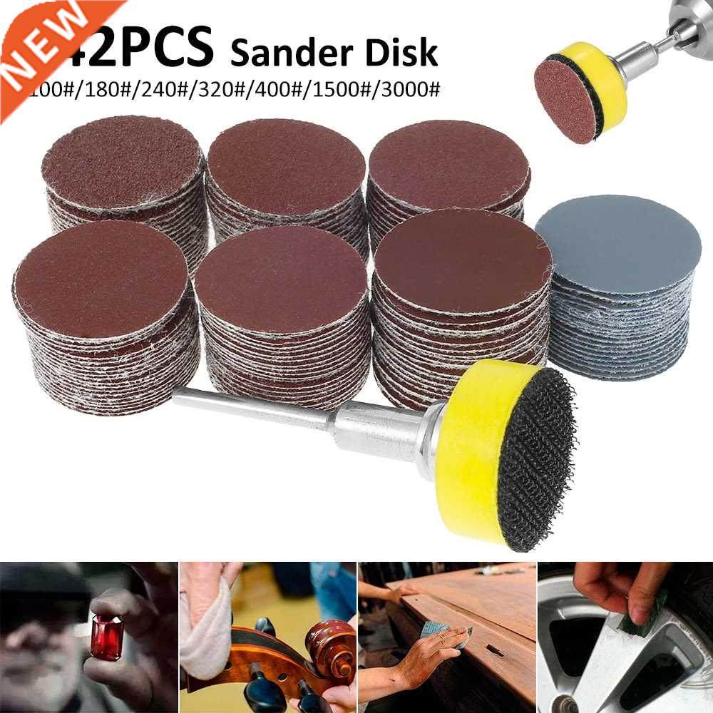 140Pcs 25mm Sandpaper High Quality Sanding Discs + 1