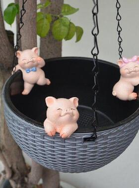 pcs/set Pot/Fence Resin House Patio ( Outdoor Pot Flower