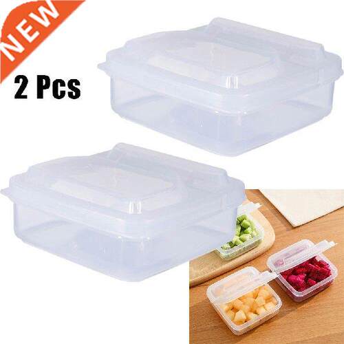 2PCS Butter Cheese Slice Storage Box Fruit Vegetable