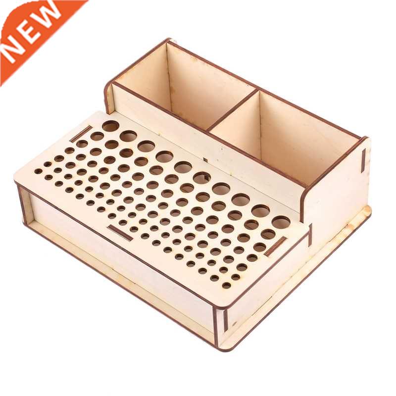 DIY Wood Leather Craft Tools Holder Rack Stand Leather