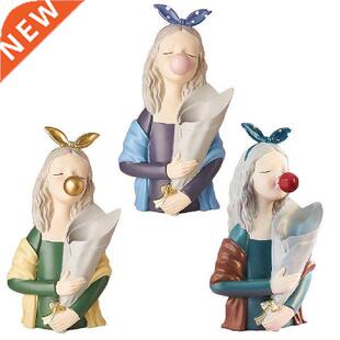 Resin Flower Vase Elegant Decorative Modern Floral Vase for