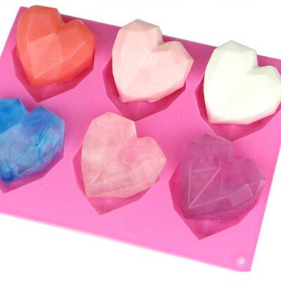 6 Cavity 3D Mousse Bakeware Soap Form Pastry Tools Cake Diam