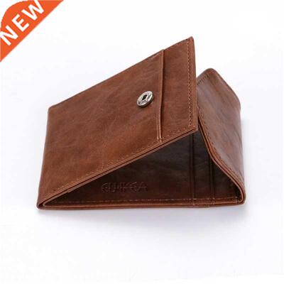 Fashion RFID Wallet Women Men Mini Ultrathin Leather Wallet