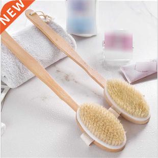 Bathroom Body Brushes Long Handle Bath Natural Bristles Brus