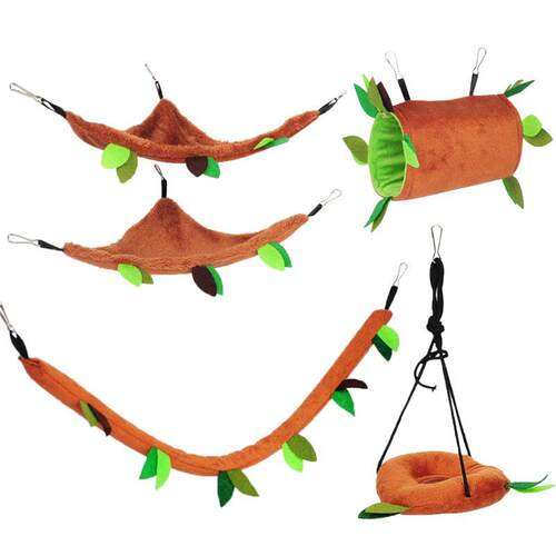5Pcs Cute Small Pet Cage Sugar Glider Hamster Squirrel