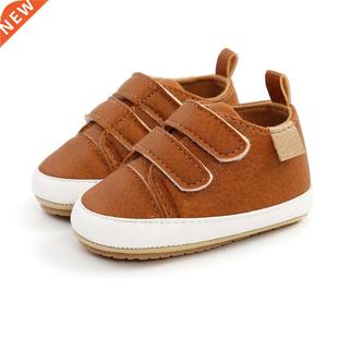 2021 Baby Shoes Newborn Infant Boy Girl Classical PU Soft An