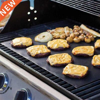Reusable BBQ Grill Mat Pad Sheet Hot Plate Portable Easy Cl