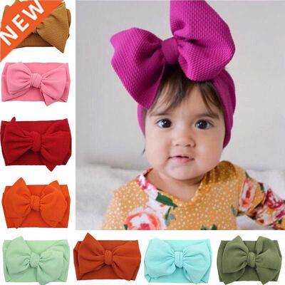 Newborn Baby Girls Headband Toddler Big Bow Hairband Cute So