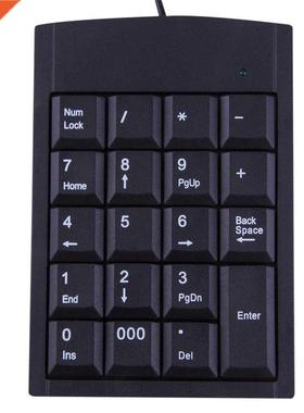 Mini USB Keyboard USB Numeric Keyboard Keypad Adapter 19 Key