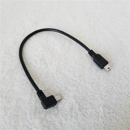 Mini USB 90 Degree Right Angle to Mini USB Data Cable 5Pin A