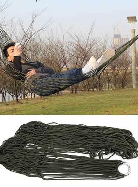 Portable Nylon Mesh Hammock Net Sleeping Bed Hamaca For Outd