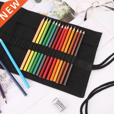 Black Color School Pencil Case Roller 12/24/36/48/72 Holes C