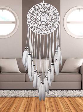 White Decorative Pattern Dream Catcher Wall Hanging Home Cra