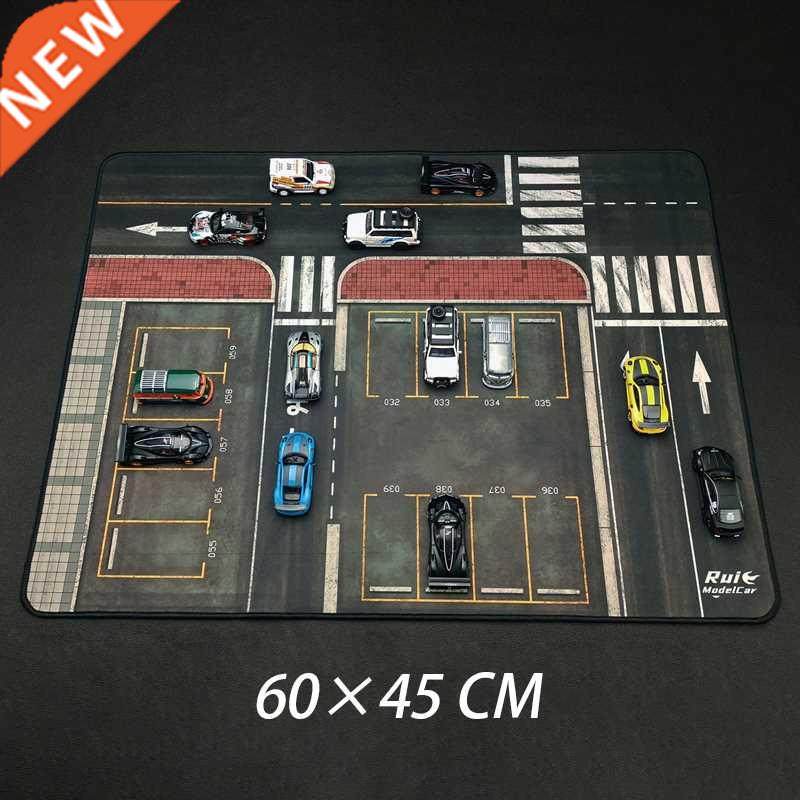 Large Scene Mat 1:64 Scale Road Scene Parking Lot Mat for Di