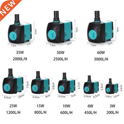 Ultra-Quiet 3/6/10/15/25/35/50/60W Submersible Water Fountai