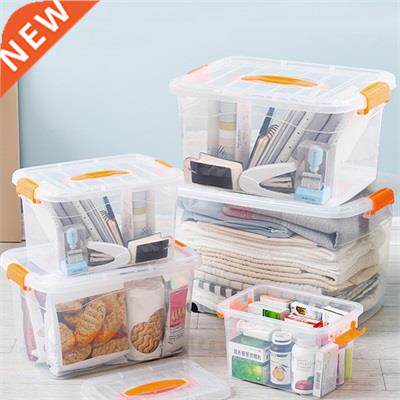 Portable Transparent Storage Box Home Toy Cosmetic Food