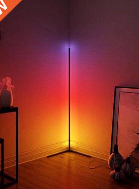 Modern LED Floor Lamp RGB Floor Light w/ Remote Control for