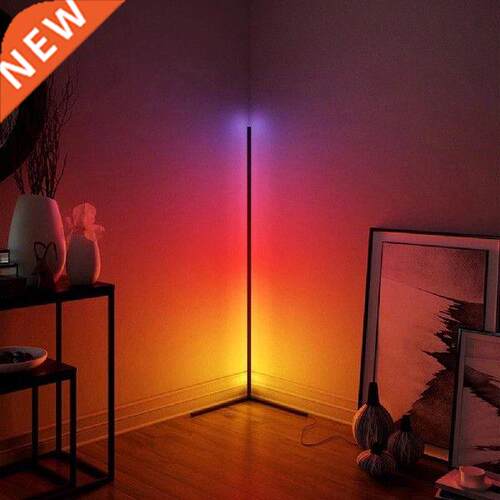 Modern LED Floor Lamp RGB Floor Light w/ Remote Control for