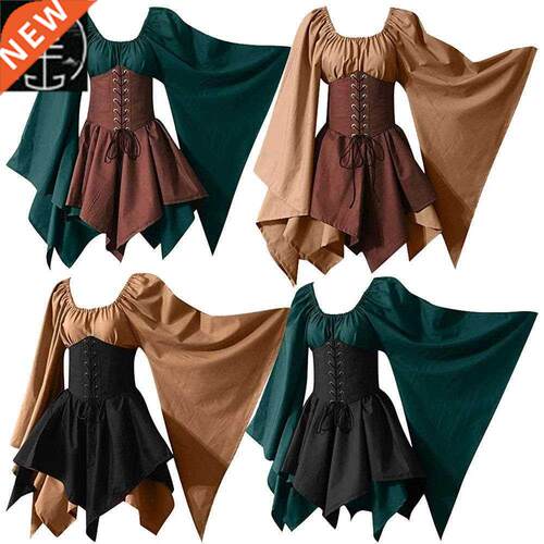 party long sleeve medieval renaissance short dress family