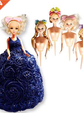 4pcs Food Grade Plastic Doll Model Mould Cake Mold for DIY D