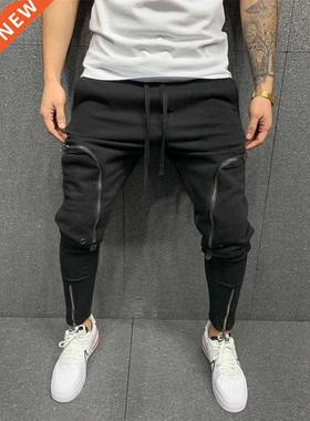 Men	s outdoor sports casual pants multi-zip pocket jo