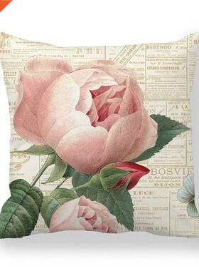 Fashion Polyester Pillowcase 45*45cm Flower Plant Office Lum