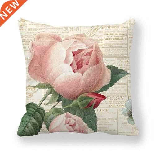 Fashion Polyester Pillowcase 45*45cm Flower Plant Office Lum