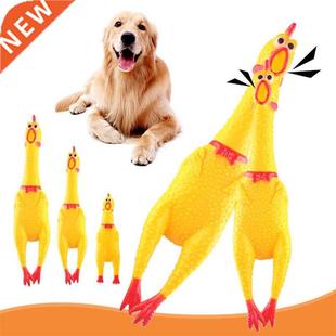 Screaming Sound Chicken Squeak Toys Dog Squeeze Pets