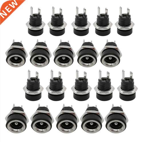 100Pcs DC-022B 5.5 x 2.1mm DC Socket Jack Connector Nut Srce