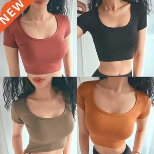 Summer Women  Quick-Dry Running Training Yoga T-shirt