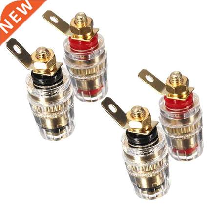 4Pc Amplifier Speaker Terminal Binding Post 4mm Banana Plug