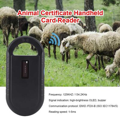 Pet ID Chip Scanner Pet Certificate Handheld USB Dog Cat Ani