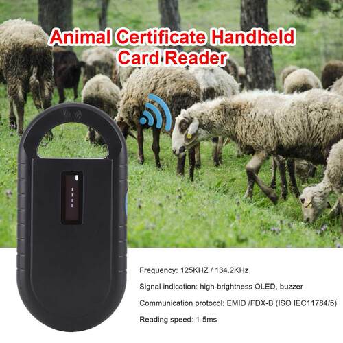 Pet ID Chip Scanner Pet Certificate Handheld USB Dog Cat Ani