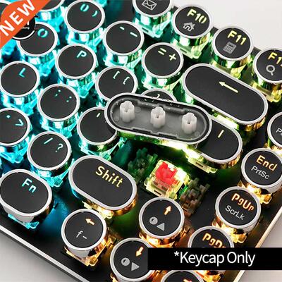 104Pcs/Set Universal Round Key Cap Keycaps for Cherry MX Me